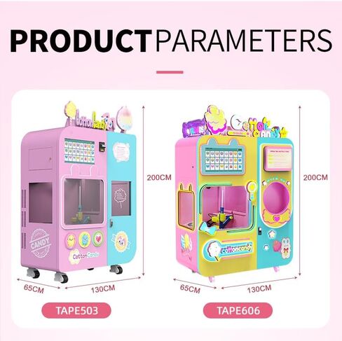 Commercial Self-Service Cotton Candy Vending Machine Touch Control Fluffy Treat Maker for Street Vendors and Event Venues Easy Clean Consistent Output Great for Business Investment in Saudi Arabia