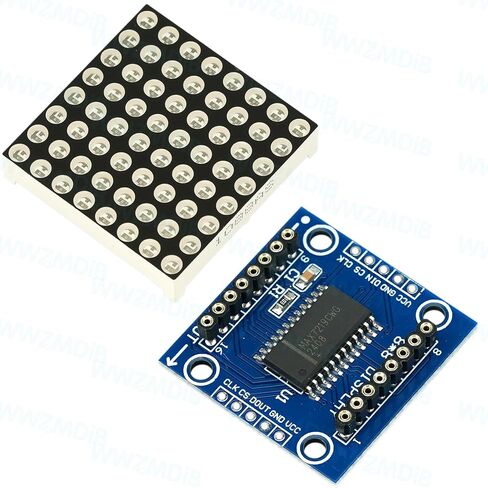 WWZMDiB 4 Pcs 5V MAX7219 LED Matrix Panel 8x8 Display Board for Compatible with for Arduino DIY (WWZ0505) in Saudi Arabia