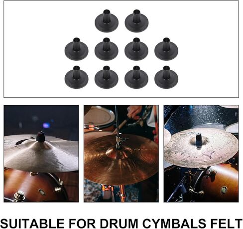 Zerodeko 10pcs Drum Cymbal Sleeves Flanged Replacement Kit Drum Kit Accessories Compatible with Cymbal and Boom Stands for Drummers in Saudi Arabia