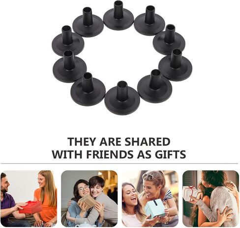 Zerodeko 10pcs Drum Cymbal Sleeves Flanged Replacement Kit Drum Kit Accessories Compatible with Cymbal and Boom Stands for Drummers in Saudi Arabia