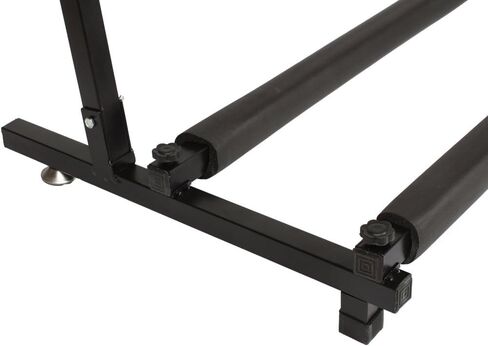 حامل عرض متعدد الفتحات ذو 7 فتحات - إطار عالمي مصمم للجيتار والحالات الكهربائية والصوتية والباس - قابل للطي ومحمول وواقي مع بطانة مضادة للانزلاق ومضادة للخدش - أسود in Kuwait