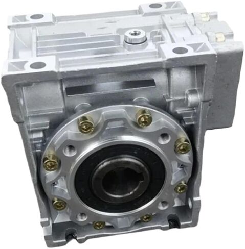 Worm Gear Reducer 5: 1-100:1 RV40 Square Flange NMRV040 Input Hole 1.4cm Output Shaft 18mm for 60mm Servo Motor(Ratio 7.5 to 1) in Saudi Arabia
