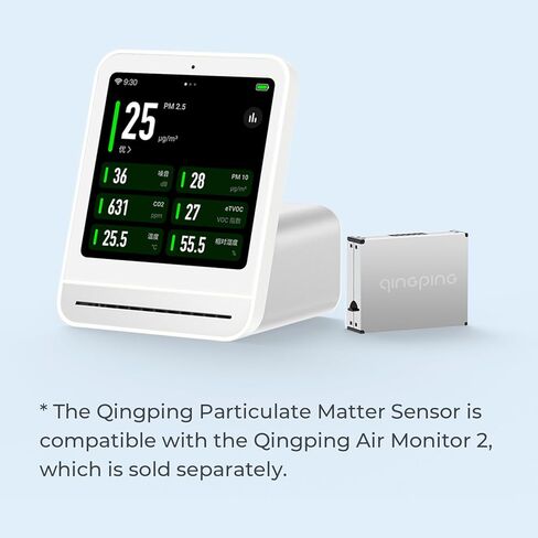 مستشعر Qingping PM، مبدأ تشتت الليزر للقياس الدقيق لـ PM2.5 وPM10، وحدة استشعار Qingping Air Monitor 2 in Kuwait