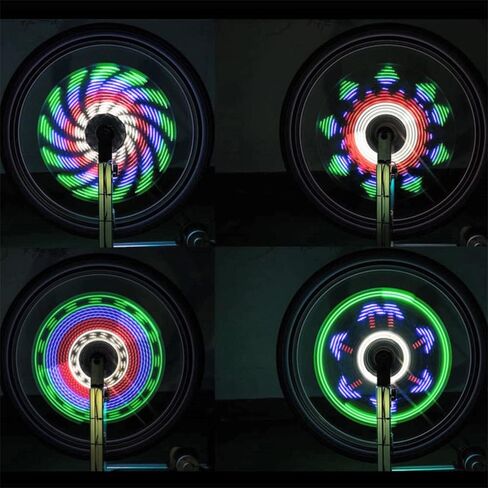 عجلة كارلاك 64 LED عالية الدقة لعجلة الدراجة القابلة للبرمجة محرك RGB عرض مصباح محور العجلة القابل لإعادة الشحن in Saudi Arabia