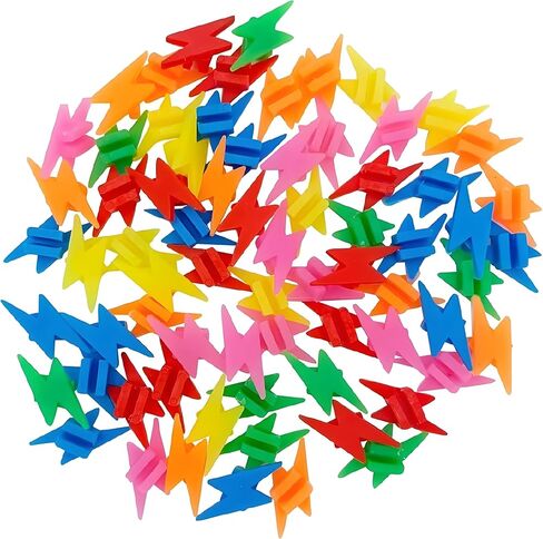 72Pcs Colorful Plastic Bike Spoke Wheel Beads Clip Bicycle Decors, Mixed Colors, Wheel Decorations for Bicycle, Bike Components and Parts in Saudi Arabia