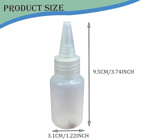 Paint Bottle,10 Pack Airbrush Paint Bottles Jars Plastic Containers with Ball, 30ml Paints Bottles Leak-Proof Caps, for Storing Pigments, Liquid in Kuwait