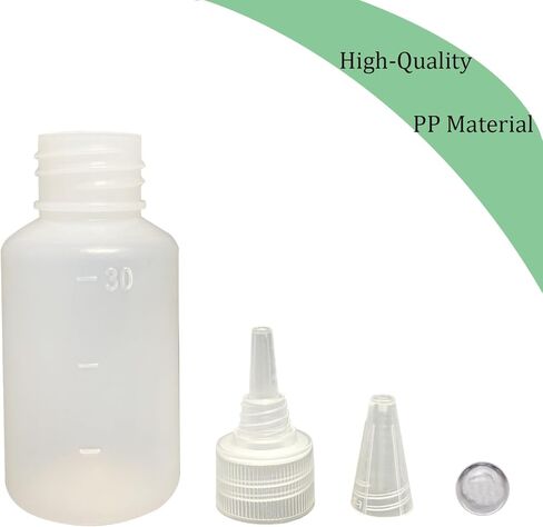 Paint Bottle,10 Pack Airbrush Paint Bottles Jars Plastic Containers with Ball, 30ml Paints Bottles Leak-Proof Caps, for Storing Pigments, Liquid in Kuwait