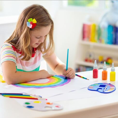 Paint Bottle,10 Pack Airbrush Paint Bottles Jars Plastic Containers with Ball, 30ml Paints Bottles Leak-Proof Caps, for Storing Pigments, Liquid in Kuwait