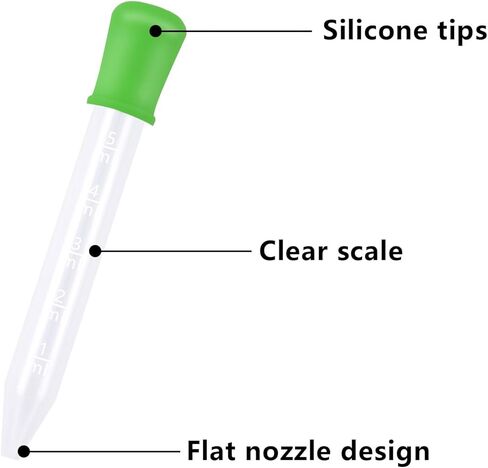 10 Packs 5ml Liquid Pipettes Droppers Silicone Eye Dropper Multicolor Clean Brush for Candy Mold in Saudi Arabia