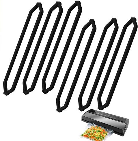 استبدال الحشية العلوية والسفلية المتوافقة مع سدادات التفريغ من سلسلة GERYON Food Saver E2900/E2901، 6 حشية عازلة للطعام من الفوم in Saudi Arabia
