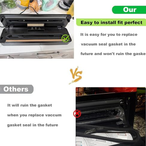 استبدال الحشية العلوية والسفلية المتوافقة مع سدادات التفريغ من سلسلة GERYON Food Saver E2900/E2901، 6 حشية عازلة للطعام من الفوم in Saudi Arabia