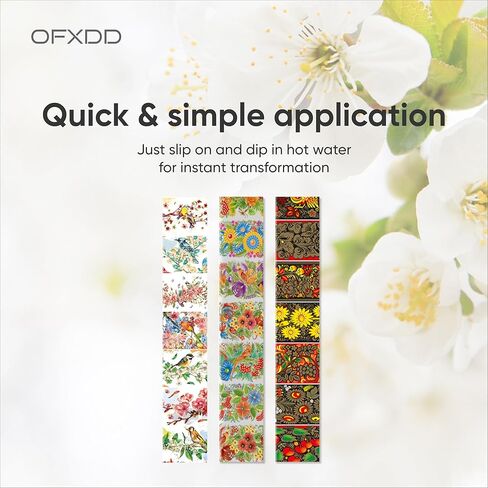 Egg Wraps Easter Set 21 Pcs - Thermo Heat Egg Shrink Wrappers with Patterns - Orthodox, Slavic, Traditional Easter Egg Wraps and Pysanky in Saudi Arabia