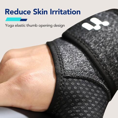 Wrist Brace with Soft Thumb Opening for Mild Carpal Tunnel Tendonitis Arthritis Sprains (Not for Thumb), Compression Hand Brace for Women Men, Wrist Support for Sports Work Type Sleep, FSA Eligible in Kuwait