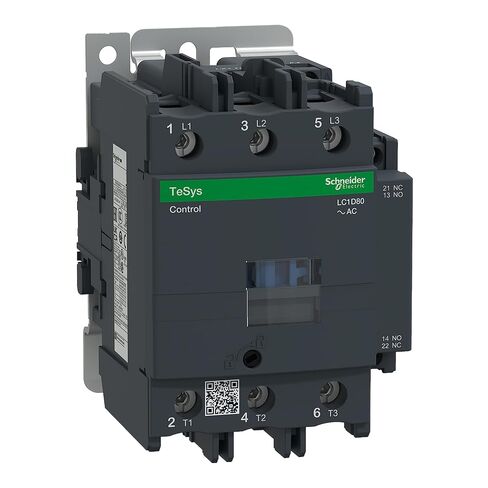 موصل شنايدر إلكتريك LC1D80M7 TeSys D، 3P AC-3، <=440V 80A، ملف 220V AC، 50/60 هرتز in Saudi Arabia