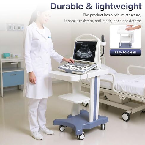 عربة ترولي متنقلة بعجلات تدور 360 درجة، محطة عمل متنقلة من 3 طبقات، عربة الموجات فوق الصوتية لعيادات الأسنان والمستشفيات وصالونات التجميل in Kuwait