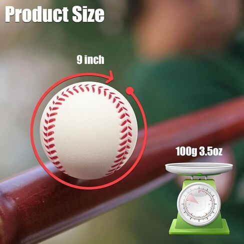 GKK 12pack آلة رمي البيسبول 9 بوصة 3.5 أوقية بو مادة الكرة للمراهقين لممارسة الضرب والميدان in Kuwait
