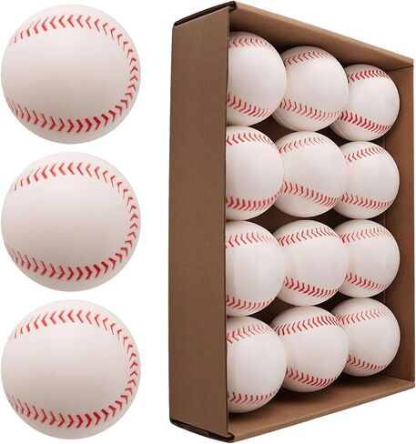 GKK 12pack آلة رمي البيسبول 9 بوصة 3.5 أوقية بو مادة الكرة للمراهقين لممارسة الضرب والميدان in Kuwait