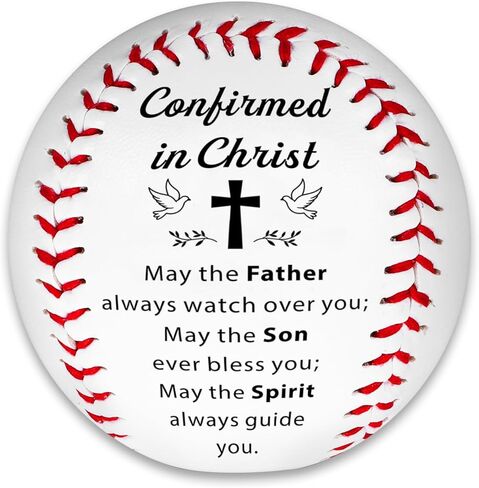 Confirmation Gifts for Teen Boys Girls Christian Baseball Confirmed in Christ Catholic Confirmation Gifts from Godparent Sponsor, Confirmation Gift Ideas for Men Women Faith Keepsake with Box in Saudi Arabia
