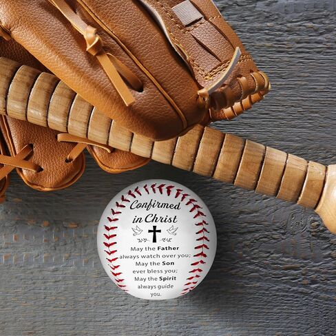Confirmation Gifts for Teen Boys Girls Christian Baseball Confirmed in Christ Catholic Confirmation Gifts from Godparent Sponsor, Confirmation Gift Ideas for Men Women Faith Keepsake with Box in Saudi Arabia