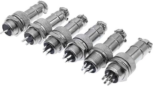 5pcs GX12 4 pin female plug socket 12mm connector 2 pin 3 pin 5 pin 6 pin 7 pin quick connector(2pin 5pcs) in Saudi Arabia