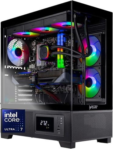 Skytech Azure Gaming PC Desktop, Ultra 7 265K 3.9 GHz(5.4 GHz Turbo), NVIDIA RTX 5070 Ti 16GB, 2TB Gen4 NVMe SSD, 32GB DDR5 RAM 5200 RGB, 850W Gold ATX 3 PSU, 360mm ARGB AIO, Wi-Fi, Win 11 in Saudi Arabia
