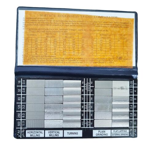 معايير خشونة السطح 30 قطعة مجموعة مقاييس خشونة السطح مع Ra0.05-12.5um لاختبار خشونة السطح in Kuwait