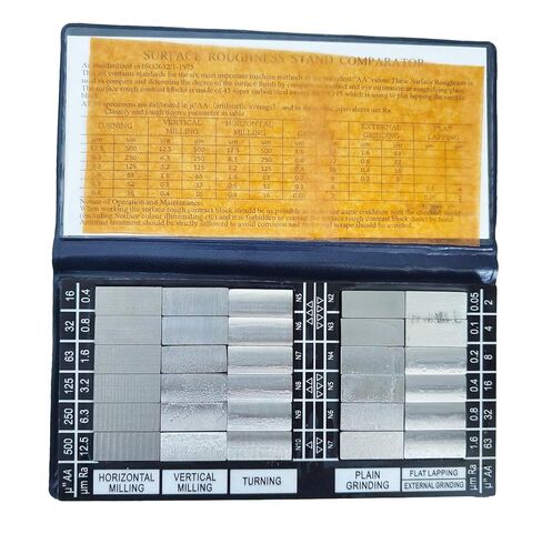 Surface Roughness Gauges Set 30pcs Surface Roughness Comparator with Ra0.05-12.5um for Surface Roughness Tester Gauge in Kuwait