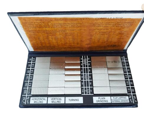 30 Specimens Surface Roughness Comparator Surface Roughness Gauges Set with Ra0.05-12.5um for Surface Roughness Tester Gauge in Kuwait