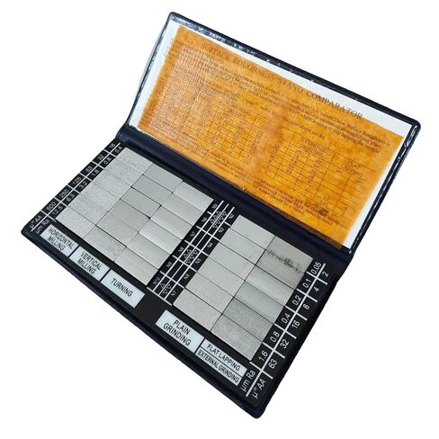 30 Specimens Surface Roughness Comparator Surface Roughness Gauges Set with Ra0.05-12.5um for Surface Roughness Tester Gauge in Kuwait