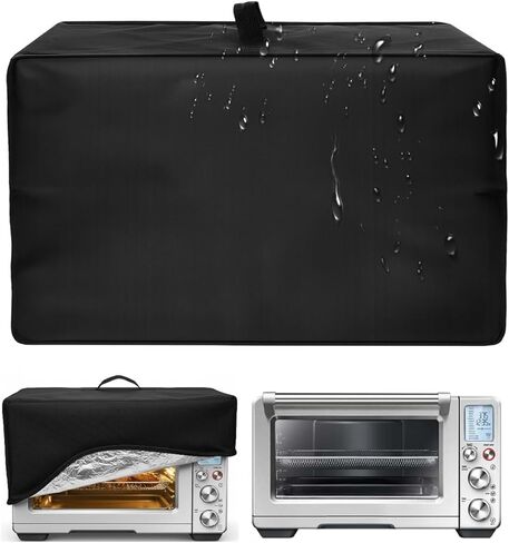 Heat-Resistant Dust Proof Waterproof Oven Cover Compatible with Breville BOV900BSS Smart Oven Air Fryer Pro 1:1 Fit for Farberware 1.1 CuFt Microwaves in Saudi Arabia
