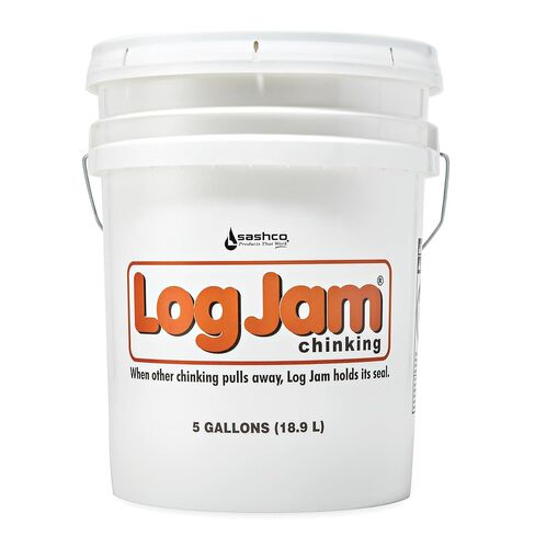 Sashco Log Jam Acrylic Latex Chinking Caulk, 5 Gallon Pail, Dark Brown (Pack of 1) in Saudi Arabia