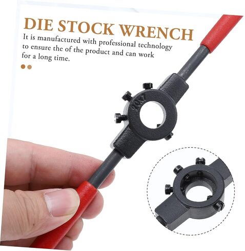 Holibanna 1pc Die Stock Spanner Tool Manual Round Die Holder for Steel Threading Applications Precision Construction for Efficient Thread Cutting in Saudi Arabia