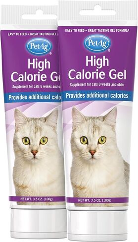 مكمل جل عالي السعرات الحرارية من Pet-Ag للقطط - 3.5 أونصة - نكهة الدجاج - يوفر سعرات حرارية إضافية للقطط بعمر 8 أسابيع فما فوق - سهل الهضم in Kuwait