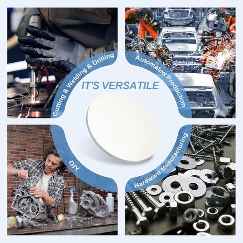 PATIKIL 1060 Aluminum Sheets and Plates, Dia.150mm / 5.91mm Thick 1/4" (3 Gauge) Aluminum Metal Discs Stamping Blanks for Crafting Industry Metal Stamping, Silver Tone in Saudi Arabia