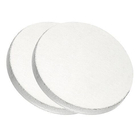 PATIKIL 1060 Aluminum Sheets and Plates, Dia.150mm / 5.91mm Thick 1/4" (3 Gauge) Aluminum Metal Discs Stamping Blanks for Crafting Industry Metal Stamping, Silver Tone in Saudi Arabia