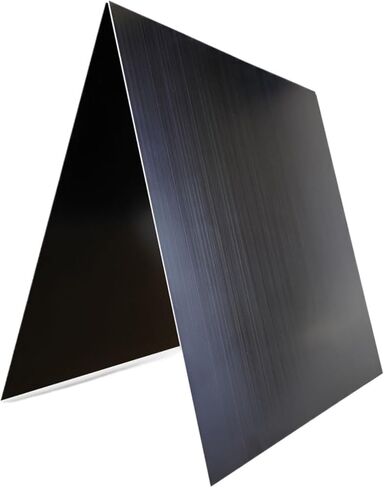 0.5/0.8/1.0/1.5/2.0 مم لوحة ألومنيوم مؤكسدة سوداء، لوحة مسطحة من سبائك الألومنيوم 100 × 100 مم 200 × 200 مم 300 × 300 مم (100 × 100 × 2.0 مم 5 قطع) in Kuwait