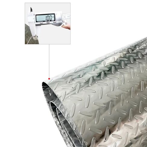 48 × 96 × 0.039 بوصة لفة من الألومنيوم الماس لوحة الصفائح المعدنية، الألومنيوم لوحة فقي الماس DIY بها بنفسك والاستخدام المشترك in Kuwait