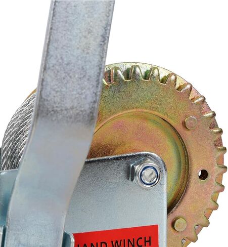 ونش يدوي بوزن 800 رطل مع كابل فولاذي بطول 32.8 قدم، ونش مقطورة قارب عالي التحمل، ونش يدوي بسقاطة 3.1:1 ثنائي الاتجاه للقارب والمركبات ATV ومقطورة المرافق in Kuwait