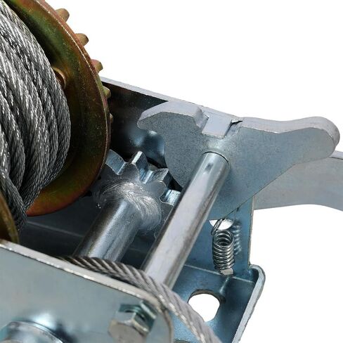 ونش يدوي بوزن 800 رطل مع كابل فولاذي بطول 32.8 قدم، ونش مقطورة قارب عالي التحمل، ونش يدوي بسقاطة 3.1:1 ثنائي الاتجاه للقارب والمركبات ATV ومقطورة المرافق in Kuwait