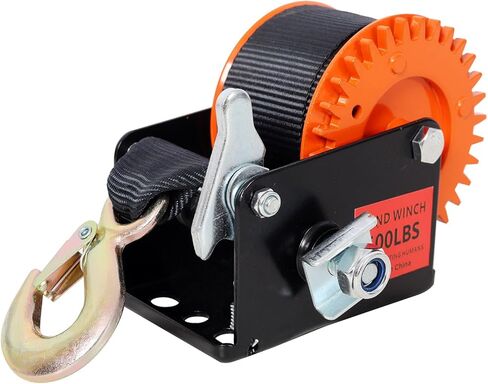 ونش يدوي بوزن 600 رطل مع حزام بطول 19.6 قدم، ونش مقطورة قارب عالي التحمل، ونش يدوي بسقاطة 3.1:1 في اتجاهين للقوارب والمركبات ATV ومقطورة المرافق in Kuwait