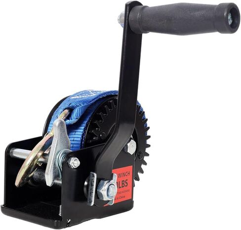 ونش مقطورة قارب 800 رطل، ونش يدوي عالي التحمل مع حزام وخطاف بطول 19.6 قدم، نسبة تروس 3.1:1 ونش يدوي بسقاطة في اتجاهين للقارب، ATV، المقطورة والتزلج النفاث in Kuwait