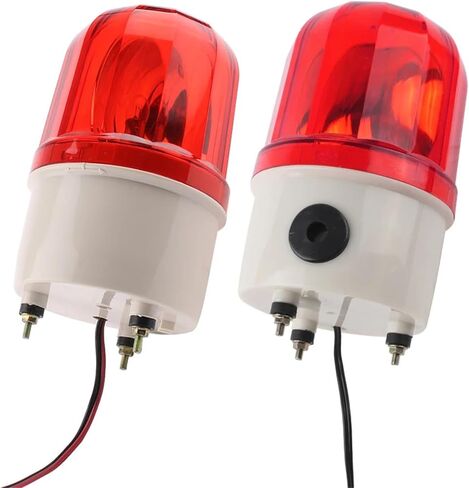 DC12V 24V AC220V 110V Tungsten Lamp Red Green Blue Yellow Signal Warning Alarm Light no Sound/with Sound LTE-1101 Rotating Light(Blue no Sound,AC220V) in Saudi Arabia