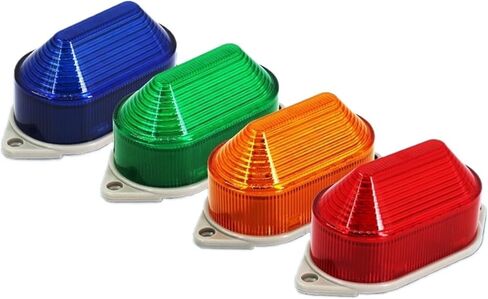 220v Small Led Warning Light 12v 24v TB40 Mini Flashing Silent Strobe Beacon Signal Indicator Light Red Green Orange Blue IP54(Red 12v) in Saudi Arabia