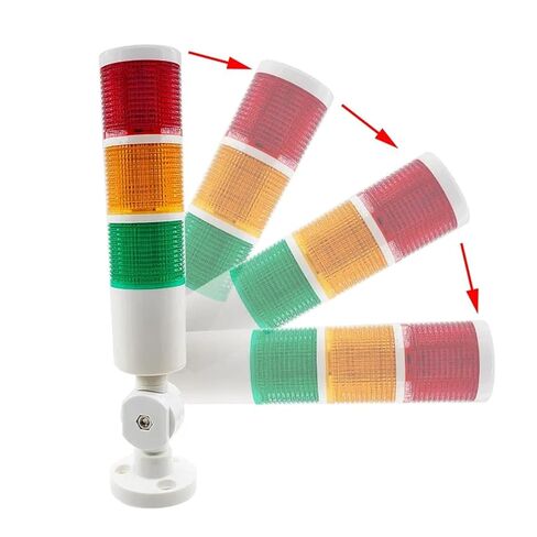 Multi Layer Warning Light Machine Tool Three Color LED Signal Lighthouse Sound Alarm(Steady-Sound 220V) in Saudi Arabia