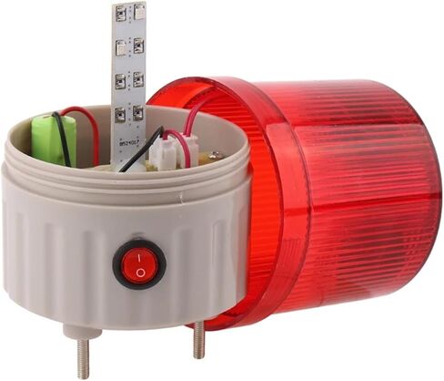 Red LED Solar Energy Storage Lamp Night Safety Emergency Warning Light Solar LED Flashing Light Signal Adsorption No Buzzer in Saudi Arabia