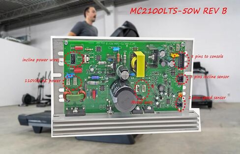 جهاز التحكم في سرعة محرك جهاز المشي 110 فولت MC2100LTS-50W REV B 256266 يعمل مع أجهزة المشي NordicTrack ProForm Reebok HealthRider Weslo Epic GoldsGym Sears Image FreeMotion in Kuwait