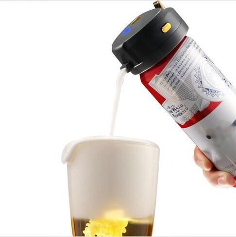OUTMX Portable Beer Foam Maker for Cans & Bottles, Ultrasonic Draft-Style Foamer, Compact Handheld Beer Head Dispenser, Creates Creamy Microfoam – Ideal Gift for Beer Lovers in Saudi Arabia