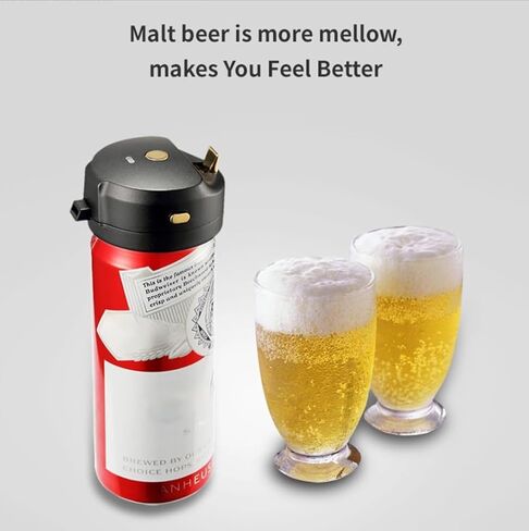 OUTMX Portable Beer Foam Maker for Cans & Bottles, Ultrasonic Draft-Style Foamer, Compact Handheld Beer Head Dispenser, Creates Creamy Microfoam – Ideal Gift for Beer Lovers in Saudi Arabia