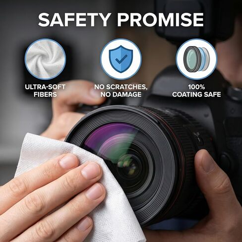 Anti-Fog Lens Wipes - 160 Count Individually Wrapped | Pre-Moistened Defogger Towelettes for Glasses, Goggles, Face Shields & Helmets | Streak-Free Formula in Kuwait