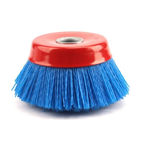 3Pcs 4'' x 5/8'' Nylon Filament Wheels Cup Brush Set for Angle Grinder ,Include Grit 80 120 240 ,Nylon Drill Brush Kit for Removal Rust Corrosion Paint (3Pcs Set) in Kuwait